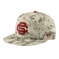 USC Trojans Nike Khaki SC Interlock Baseball Aerobill Hat